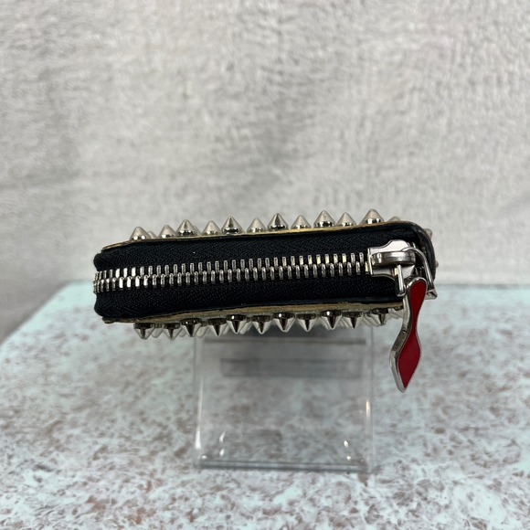 Christian Louboutin‎ Spiked Wallet Long Zip Around Red Interior Designer - Picture 6 of 16
